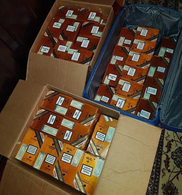 150 boxes of Habanos