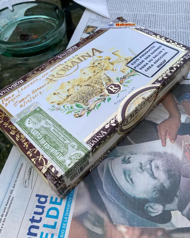 Hand-painted cigar box art