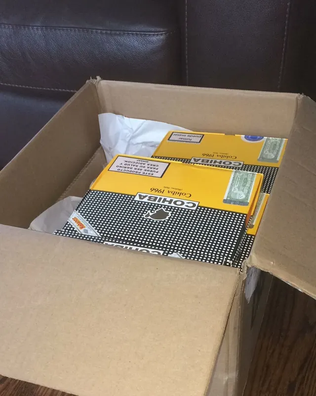 Habanos boxes in a carton