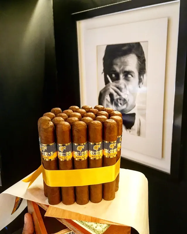 A cabinet of Cohiba Robustos