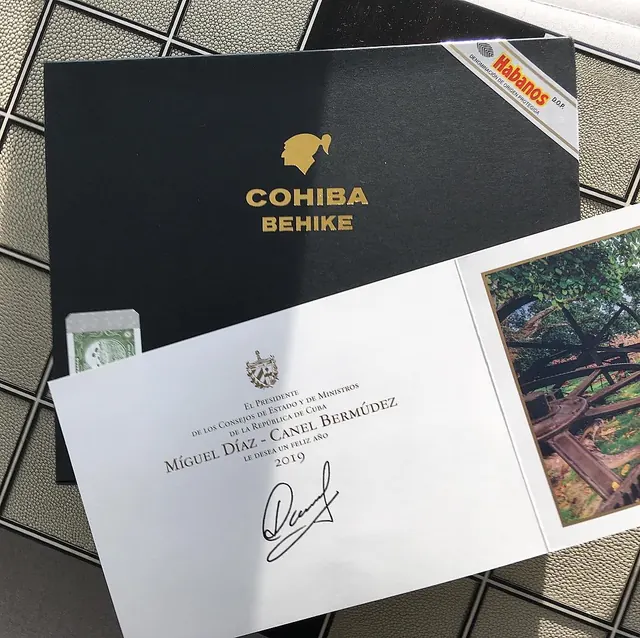 Cohiba Behike 56, a diplomatic gift