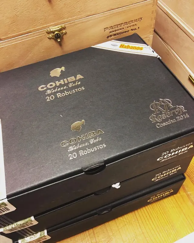 Boxes of Cohiba